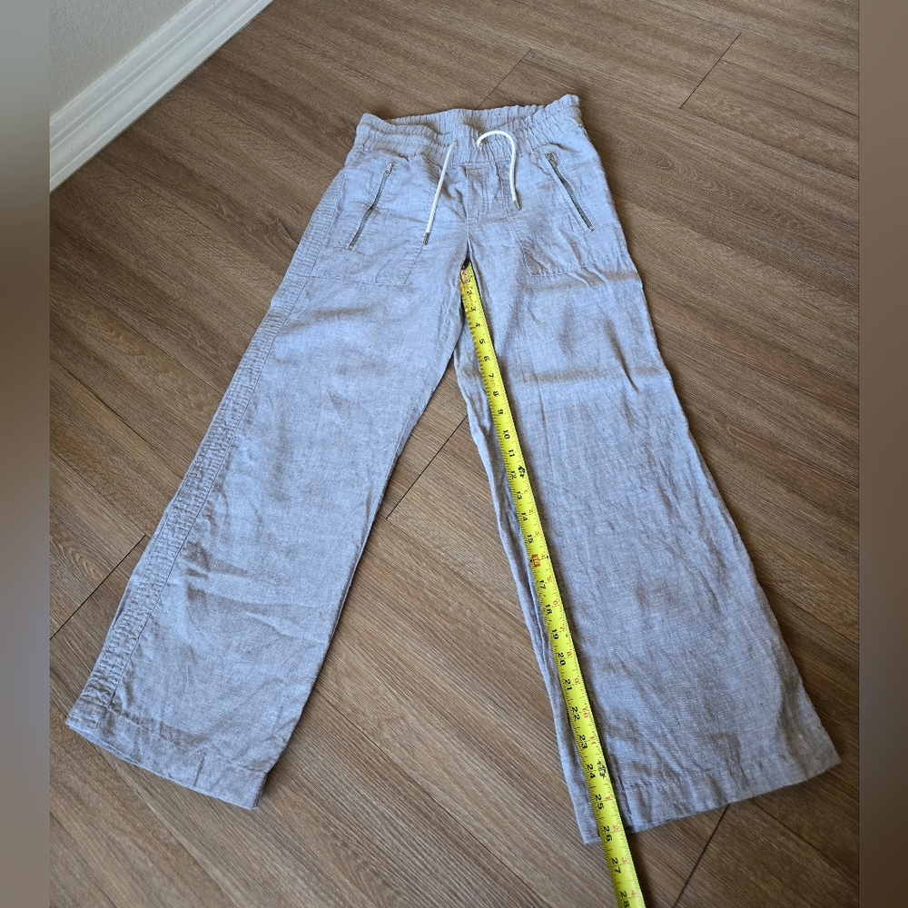 Athleta Cabo Linen Wide Leg Pant